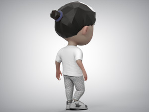 Toon Girl Character 3Dモデル