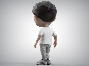 Toon Girl Character 3Dモデル