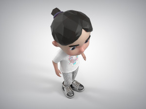 Toon Girl Character 3Dモデル