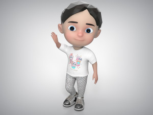 Toon Girl Character 3Dモデル