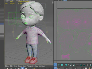 Toon Girl Character 3D Model