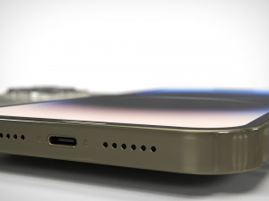 IPhone 14 Pro Max Gold PBR Modelo 3D