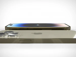 IPhone 14 Pro Max Gold PBR 3D Модель