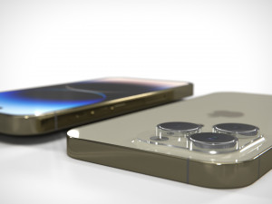 IPhone 14 Pro Max Gold PBR Modelo 3D