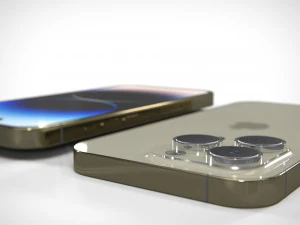IPhone 14 Pro Max Gold PBR 3D Модель