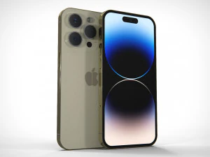 IPhone 14 Pro Max Gold PBR 3D Модель