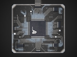 Electronic Circuit PBR 3D Model