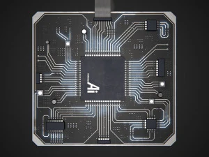 Електронна схема PBR 3D Модель