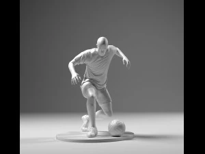 Soccer Player 04 RiseUp 01 3D Print Model