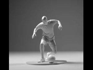 Soccer Player 04 RiseUp 01 3D Print Model