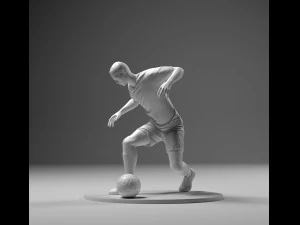 Soccer Player 04 RiseUp 01 3D Print Model