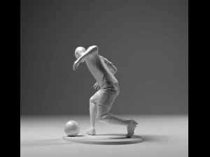 Soccer Player 04 RiseUp 01 3D Print Model