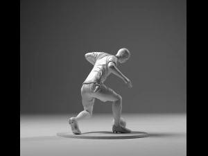Soccer Player 04 RiseUp 01 3D Print Model