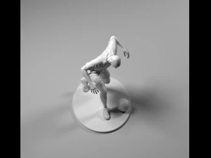 Soccer Player 04 RiseUp 01 3D Print Model