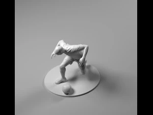 Soccer Player 04 RiseUp 01 3D Print Model