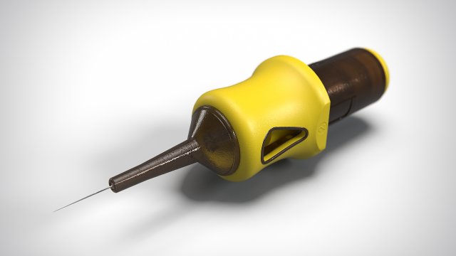 Tattoo Needle PBR 3D Model .c4d .max .obj .3ds .fbx .stl .blend 