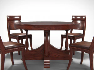 Classical Furniture Set PBR 3D Model