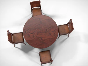 Classical Furniture Set PBR 3D Model