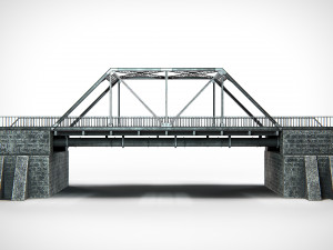 Aged Metal Bridge PBR 3Dモデル