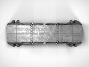 Aged Metal Bridge PBR 3Dモデル