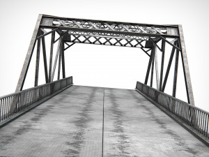 Aged Metal Bridge PBR 3Dモデル