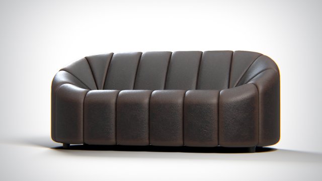 Camomille Sofa PBR Model 3D .c4d .max .obj .3ds .fbx .stl .blend 