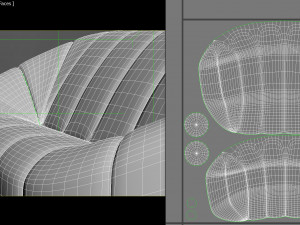 Camomille Sofa PBR Model 3D