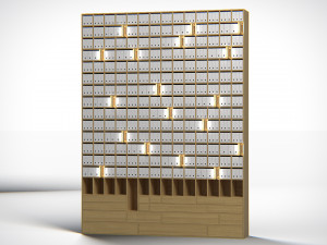 Archive Shelving PBR Modelo 3D