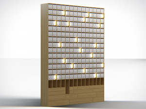 Archive Shelving PBR Modelo 3D