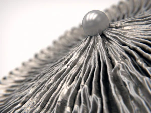 Coral Pearl Earring STL 3D Print Model
