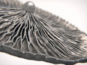 Coral Pearl Earring STL 3D Print Model