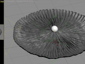 Coral Pearl Earring STL 3D Print Model