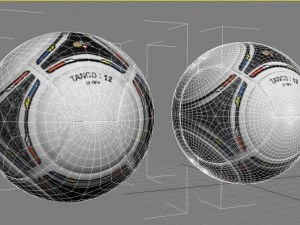 euro 2012 soccer ball 3D Model