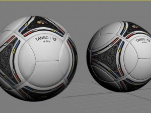 euro 2012 soccer ball 3D Model