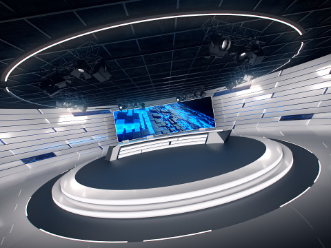 Virtual Studio 35 PBR Model 3D