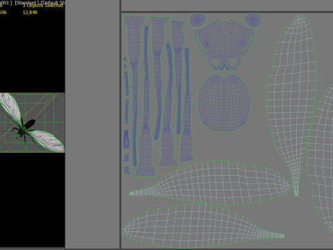 Mosquito PBR Modelo 3D
