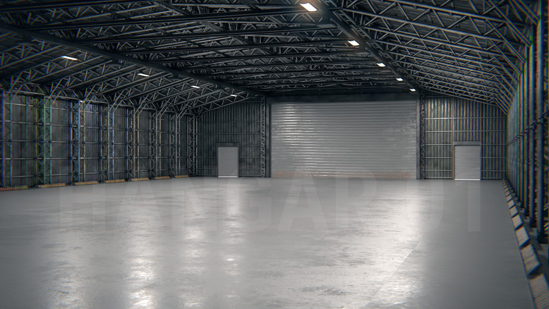 Hangar 01 PBR 3D Model .c4d .max .obj .3ds .fbx .stl .blend 