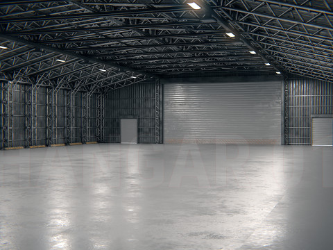 Hangar 01 PBR Modelo 3D
