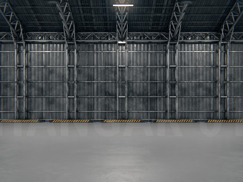 Hangar 01 PBR 3D Model