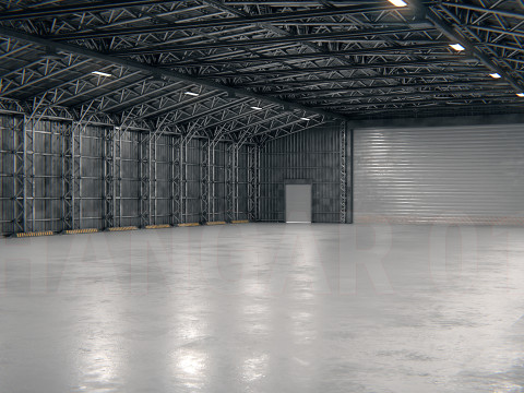 Hangar 01 PBR 3D Model