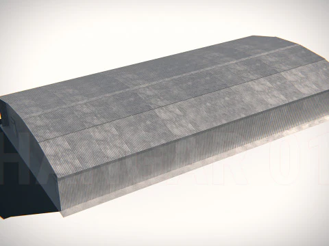 格納庫01 PBR 3Dモデル