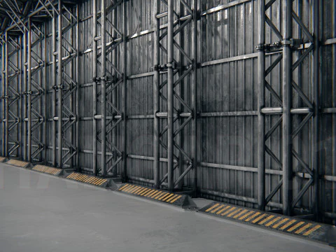 格納庫01 PBR 3Dモデル