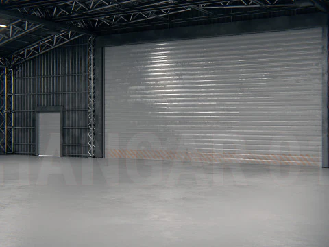 格納庫01 PBR 3Dモデル