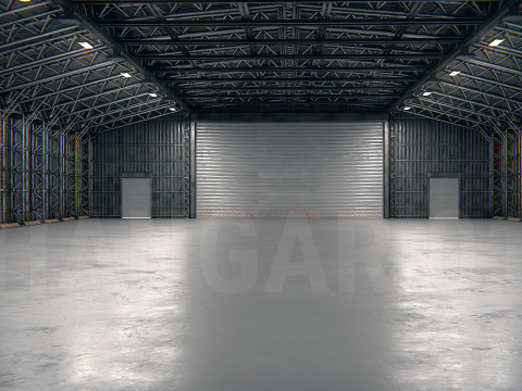 Hangar 01 PBR 3D Model