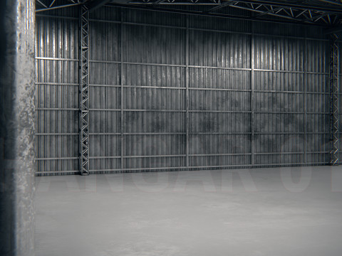 Hangar 01 PBR 3D Model
