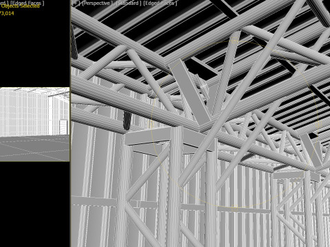 Hangar 01 PBR 3D Model