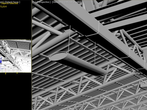 Hangar 01 PBR 3D Model