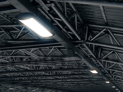 Hangar 01 PBR 3D Model