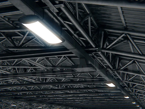 格納庫01 PBR 3Dモデル