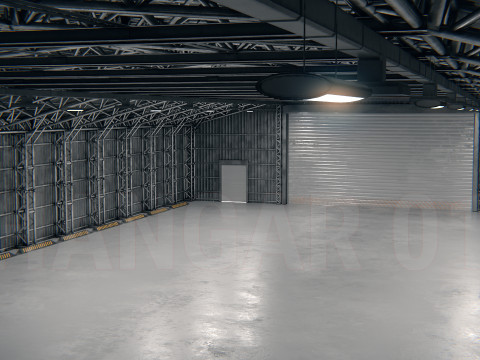 Hangar 01 PBR 3D Model